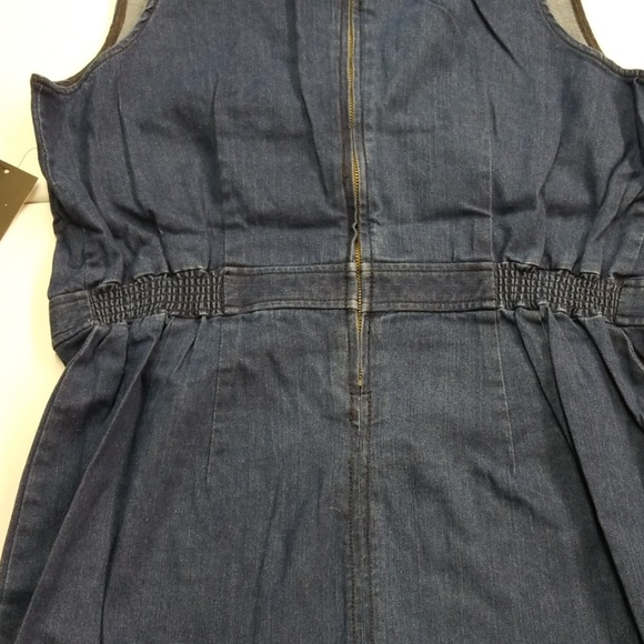 Eloquii Tie Front Denim Dress - Picture 5 of 6